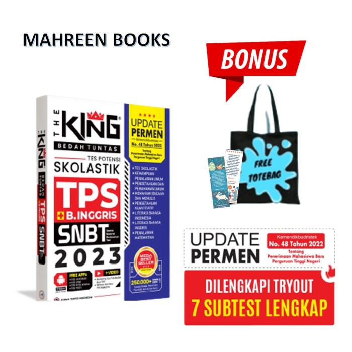 Jual BUKU SEKOLAH - BUKU THE KING BEDAH TUNTAS TPS + UTBK 2023 | Shopee ...