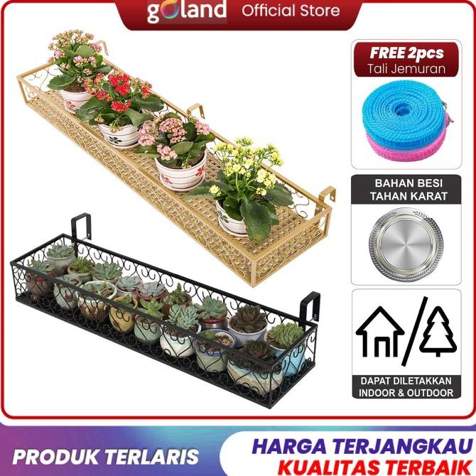 Jual Goland Railing iron frame Rak Gantung Rak Pot Tanaman Gantung ...