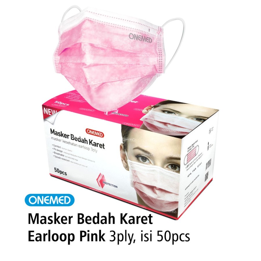 Jual Masker Onemed Masker Medis Karet Bedah Earloop 3ply Onemed ...