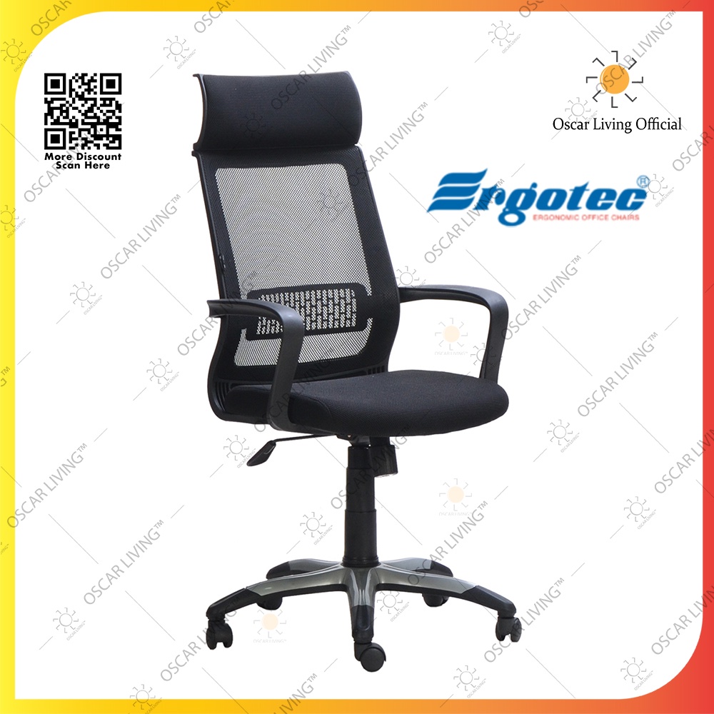 Jual Ergotec GL 922 TR Kursi Kantor Hitam Kursi Kerja | Shopee Indonesia