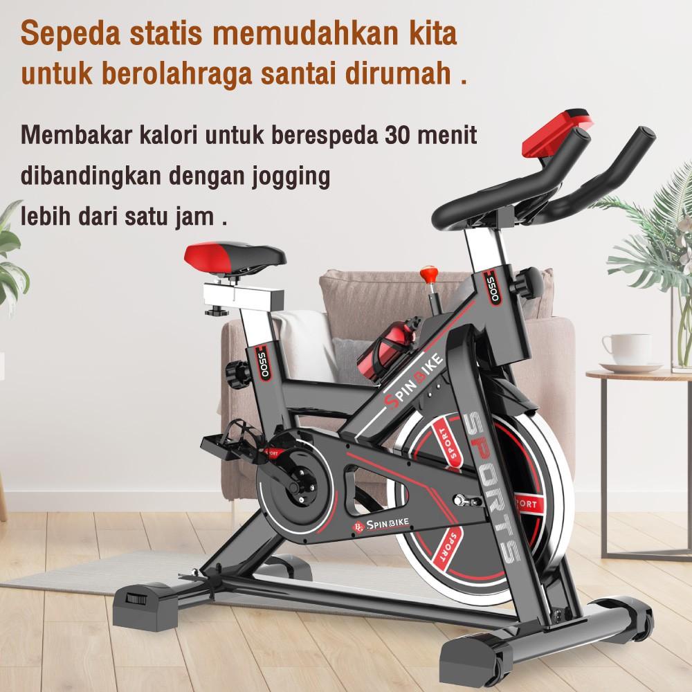 Jual Htd Sepeda Statis Spin Bike Cardio Alat Olahraga Exercises S 500 Black Shopee Indonesia
