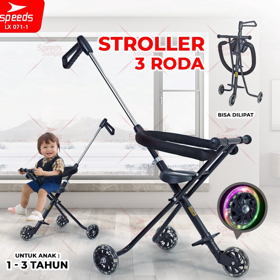 Jual Terlaku. SPEEDS Stroller Bayi Baby Anak Kereta Dorong Bayi Anak Micro Trikie Mini Trike Roda 3 Bisa Menyala Baby Bayi Stroller Bisa Lipat 071 1 Shopee Indonesia