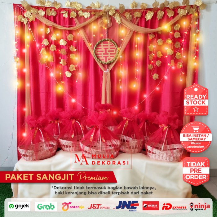 Jual Paket Dekorasi Diy Badrop Sangjit Baki Sangjit Shuang Xi | Shopee ...