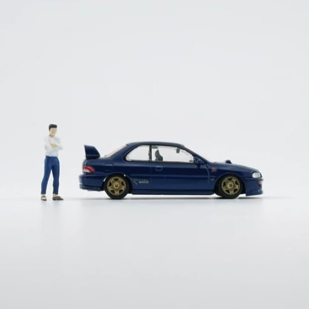 1/64 BM Creations Subaru 2002 Legacy E-tune II Blue LHD Diecast Car - Foto 4