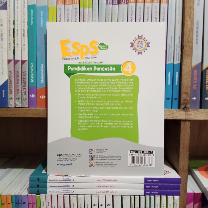 Jual PROMO!!! BUKU ESPS PENDIDIKAN PANCASILA KELAS 4 SD KURIKULUM ...