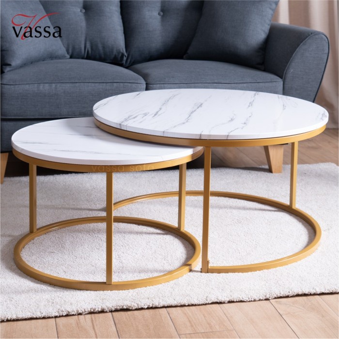 Jual Best Seller Round Coffee Table Meja Round Coffee Table | Shopee ...