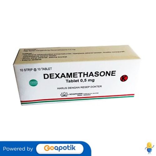 Jual DEXAMETHASONE NOVAPHARIN 0.5 MG BOX 100 TABLET | Shopee Indonesia