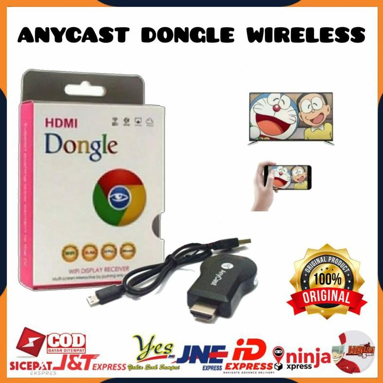 Jual Wireless HDMI Dongle Anycast Bluetooth hp ke TV
