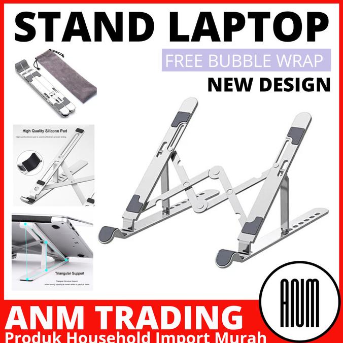 Jual Stand Laptop Aluminium Portable - Dudukan/Meja Laptop Portable ...