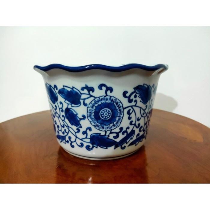Jual Keramik Pajangan Pot Bunga Bulat Motif Batik Besar | Shopee Indonesia