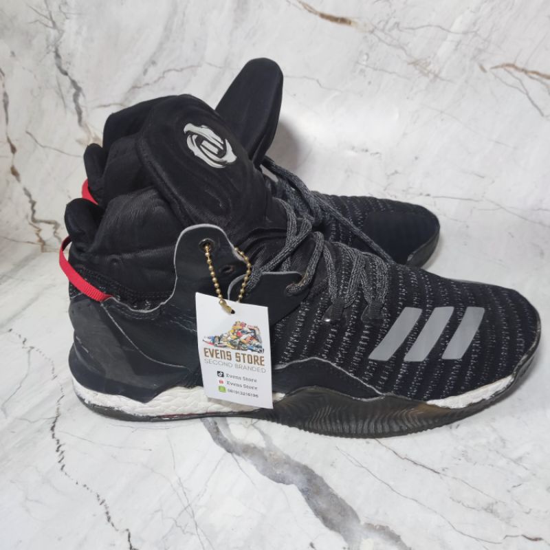 Jual ADIDAS D'ROSE 7 BLACK SCARLET RED LOSTAG SIZE 44 INSOLE 28CM ...