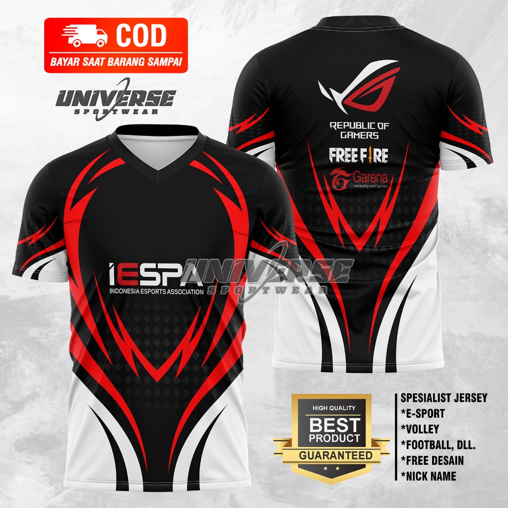Logo Baju Esport Ff Jual Kaos Jersey Gaming Esport Pubg Freefire