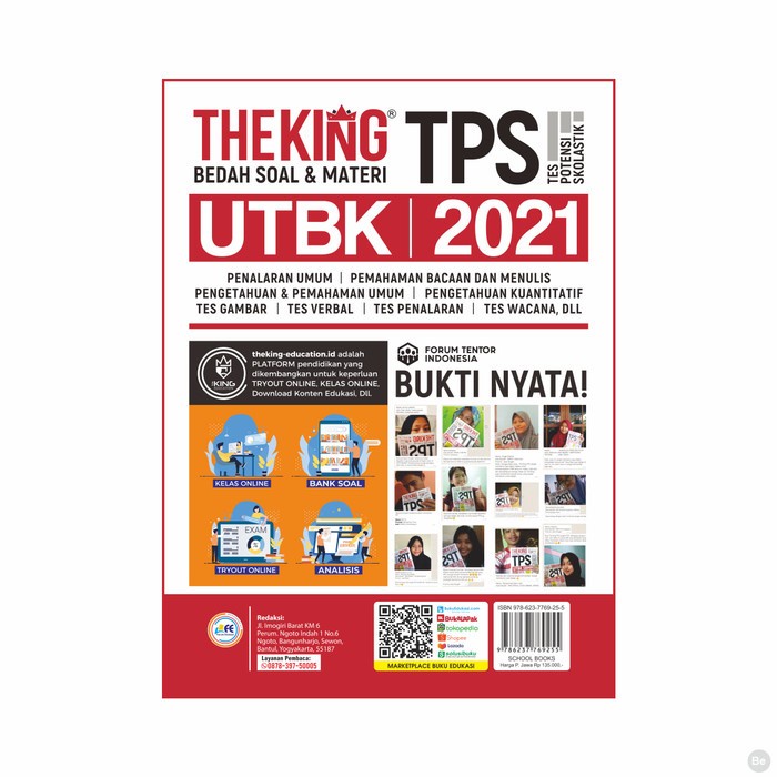 Jual MUST HAVE!! THE KING BEDAH SOAL DAN MATERI TPS UTBK 2021 TERMURAH ...