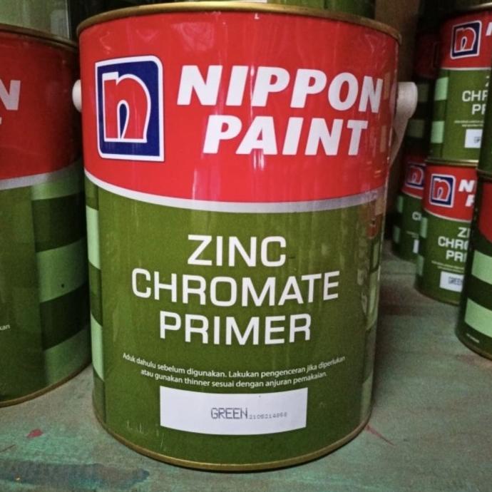 Jual Cat Meni Zinc Chromate Cromate Primer Nippon Galon Kg Kg Liter Shopee Indonesia