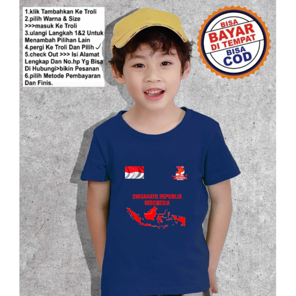 Jual A14 SC COLLECTION BAJU AGUSTUSAN ANAK KAOS MERAH PUTIH SPECIAL 17 ...