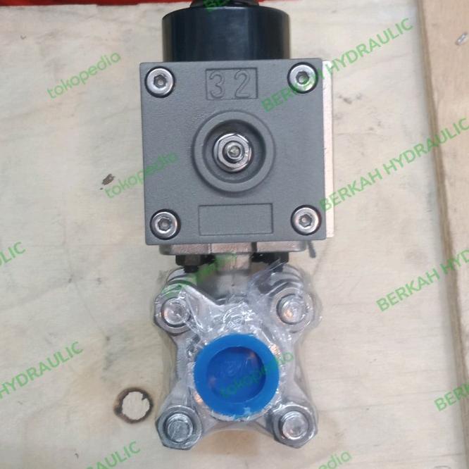 Jual Ball Valve Pneumatic Actuator Stainless Drat 1 2 Inch Single Acting Shopee Indonesia