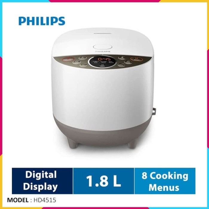 Jual PHILIPS Rice Cooker HD4515 Fuzzy Logic 1.8 Liter Shopee Indonesia