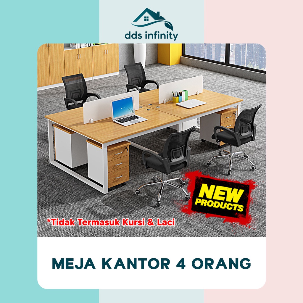 Jual Meja Kerja 4 Orang Meja Belajar Meja Komputer Meja Kantor