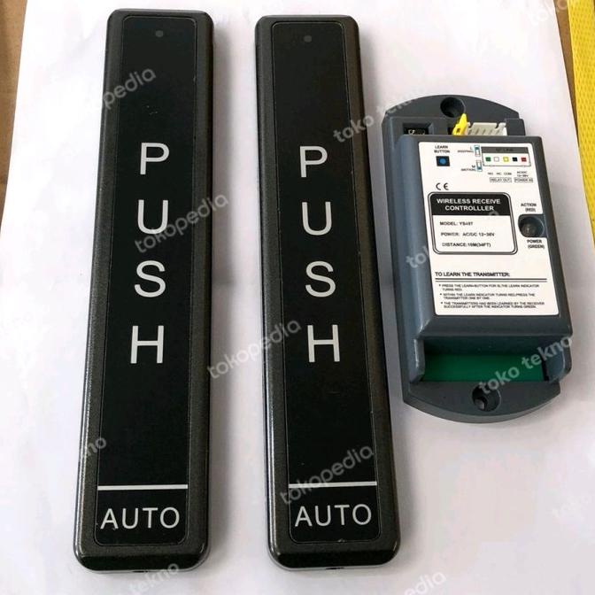 Jual Switch Automatic Door Opening Wireless Push Button Sliding Door