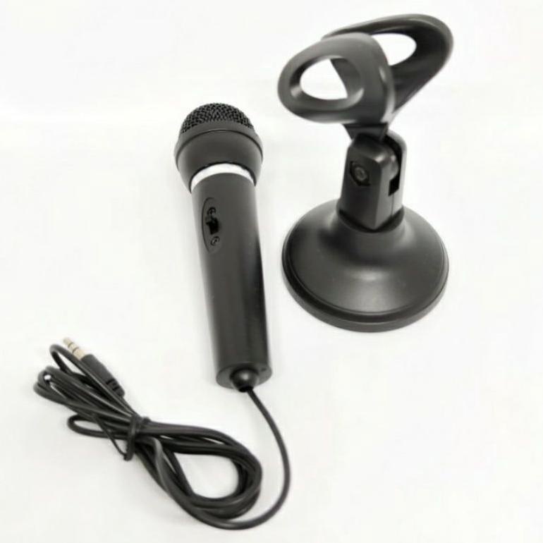 Jual ASE683 MICROPHONE FOR PC/LAPTOP/HP JACK 3.5MM. BISA UNTUK KARAOKE +++ Shopee Indonesia