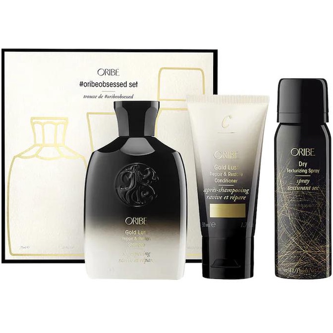 Jual Oribe Hair Set Gold Lust Shampoo Conditioner Dry Texturizing Spray
