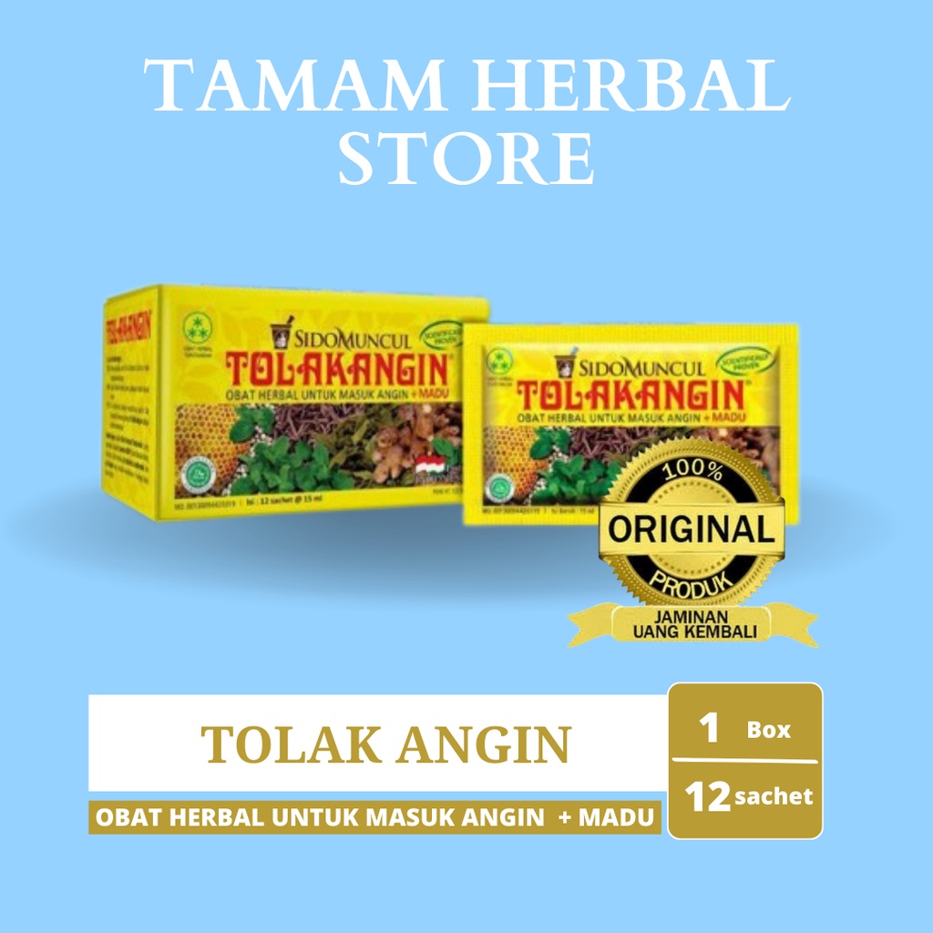 Jual Sido Muncul Tolak Angin Cair Dus 12s Herbal Masuk Angin