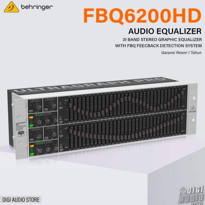 Jual Behringer FBQ 6200 HD Graphic Equalizer ( EQ ) & Feedback