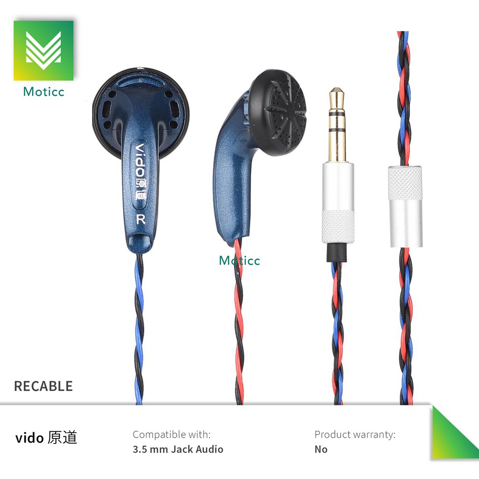 Jual HARGA TERMURAAH VIDO RECABLE BY MOTICC BRAID CABLE KABEL MERAH ...