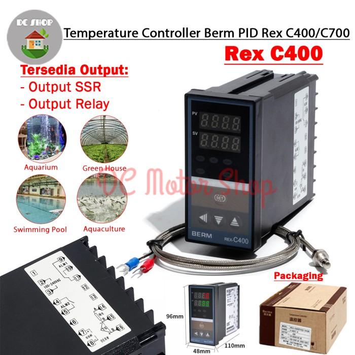 Jual PID REX C400 C-400 C700 Berm Temperature Controller Output SSR ...