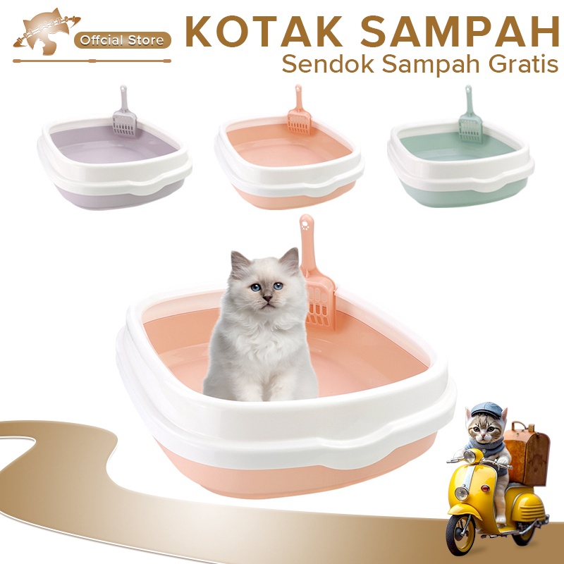 Jual Bak Pasir Kucing Cat Litter Box Bak Pasir Kucing Jumbo Tempat Pup