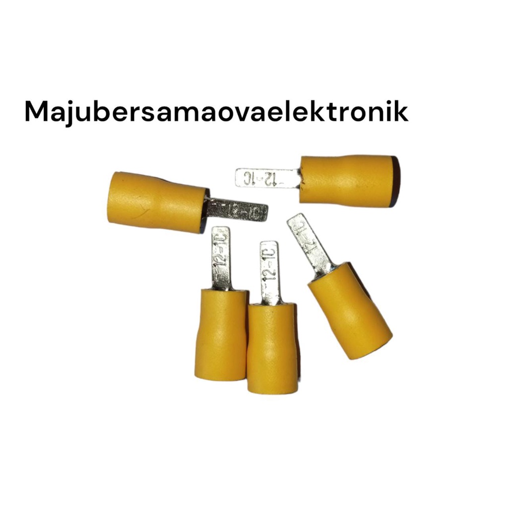 Jual 5pcs Skun Terminal Gepeng Yellow / Kuning Original | Shopee Indonesia