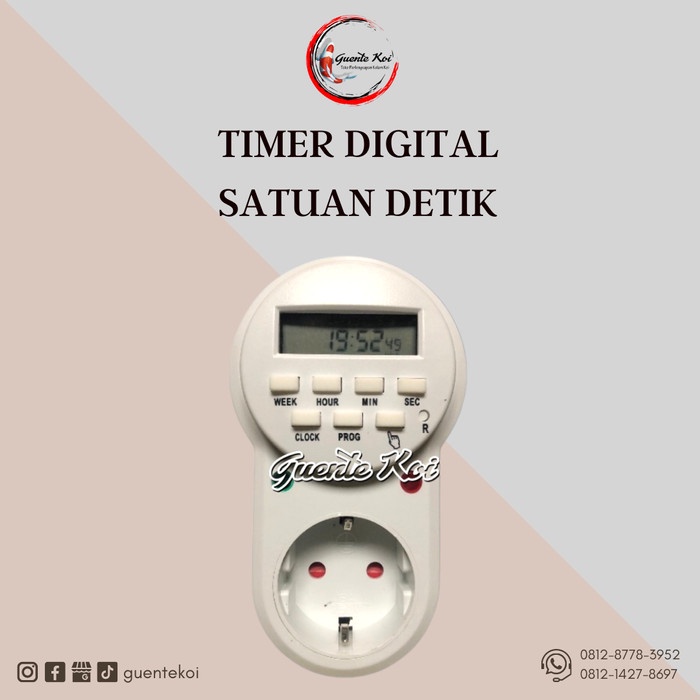 Jual Timer Digital Peralatan Kolam Koi Satuan Detik Shopee Indonesia