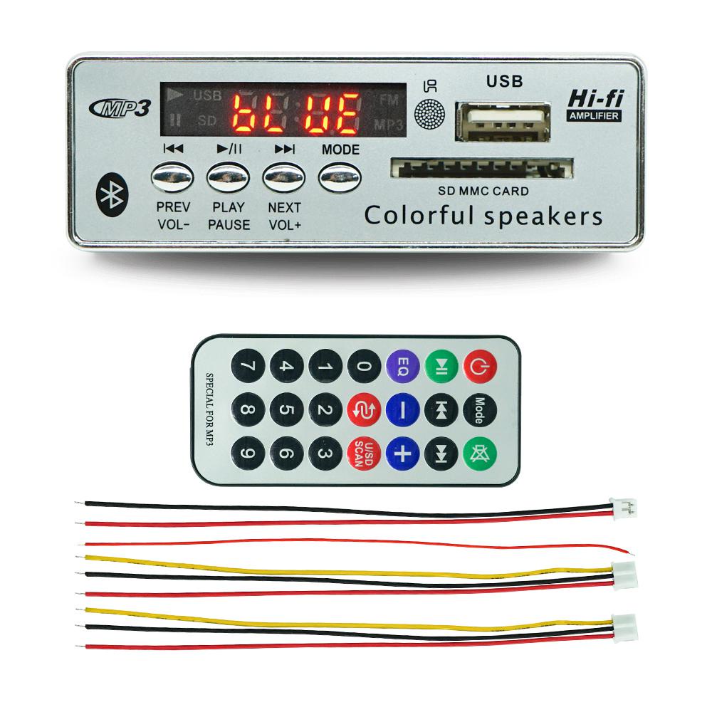 Jual SD Card Bluetooth MP3 Player Speaker Module Kit Car FM Radio PCB ...
