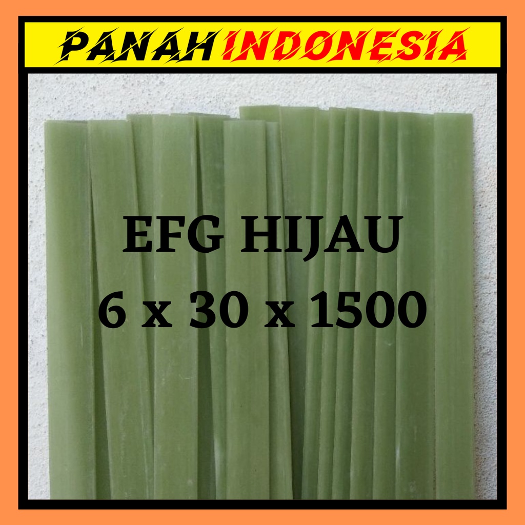 Jual efg 6 x 30 x 1500 efg fiberglass bahan busur hijau import bending