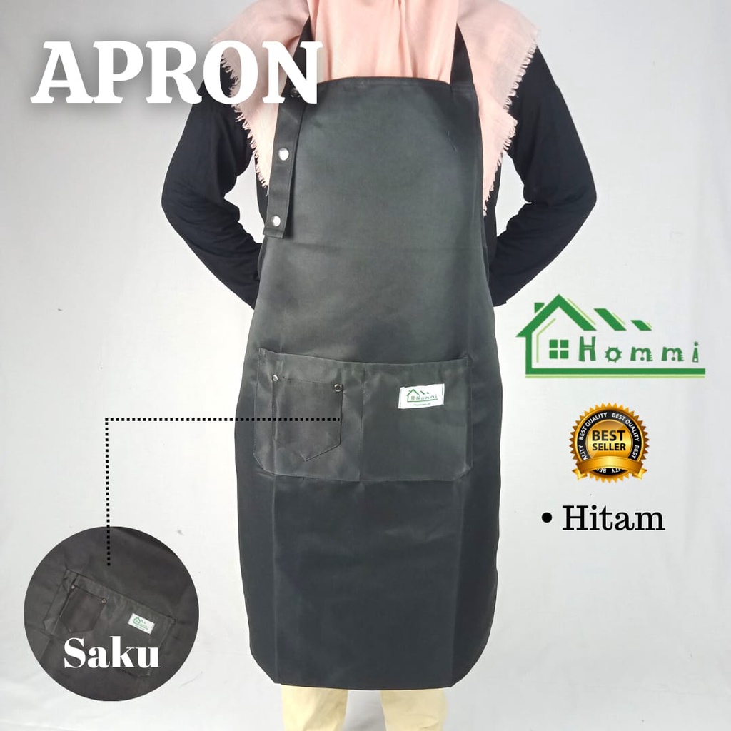 Jual Celemek Apron Masak Anti Air Dan Minyak Bahan Cotton American Drill By Hommi Shopee Indonesia