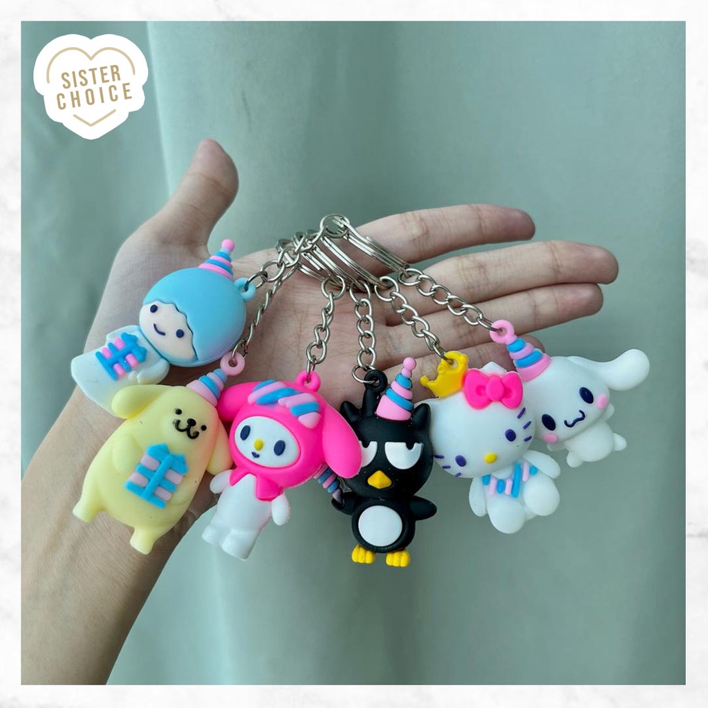 Jual Gantungan Kunci Hello Kitty Melody Cinnamoroll Badtz Maru Kuromi ...