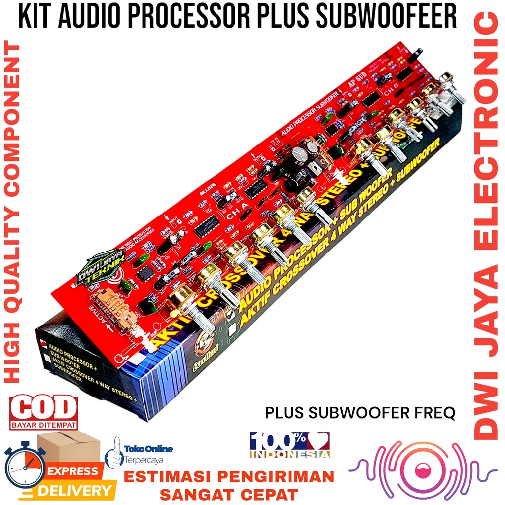 Jual kit audio prosesor plus sub frequency | Shopee Indonesia