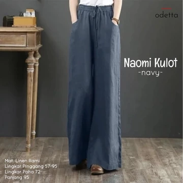 Celana Kulot Jumbo Wanita Linen NAOMI