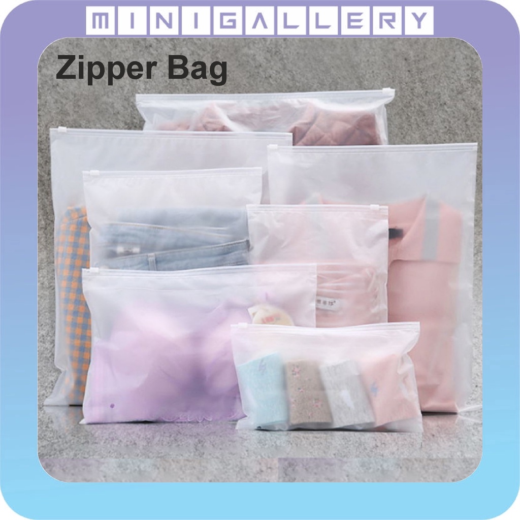 Jual Zipper lock Transparan zipper storage bag / zipper travel pouch