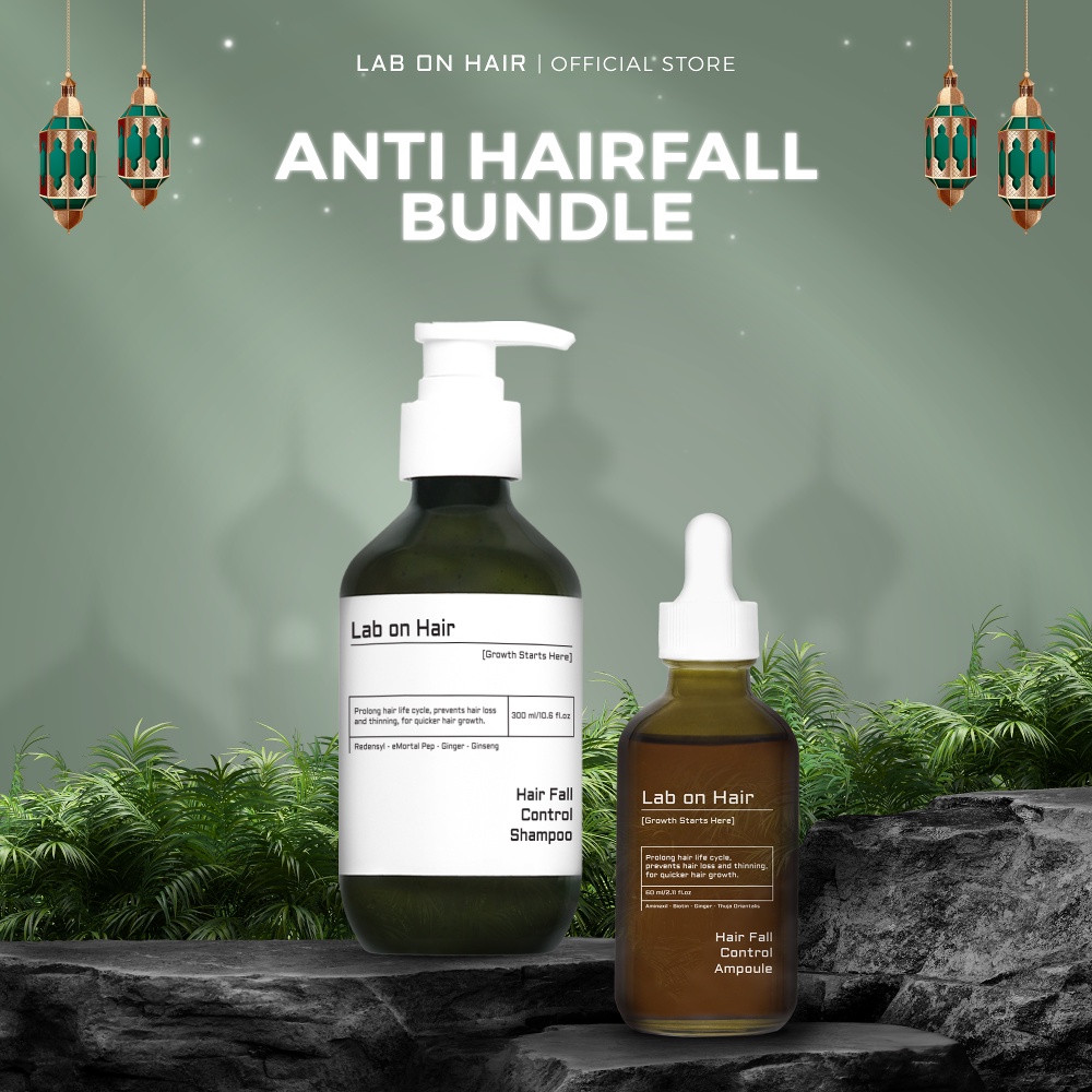 Jual [PRE ORDER] Lab On Hair Bundle Combo Anti Hair Fall Ampoule