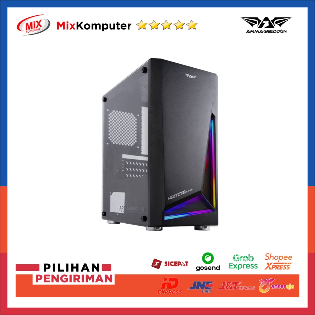 Jual Case Gaming Armaggeddon Nimitz N Aurora Micro Atx Casing