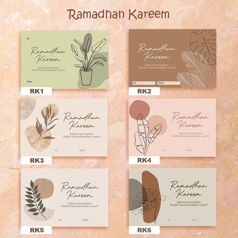 Jual KARTU UCAPAN RAMADHAN KAREEM GREETING CARD IBADAH PUASA | Shopee