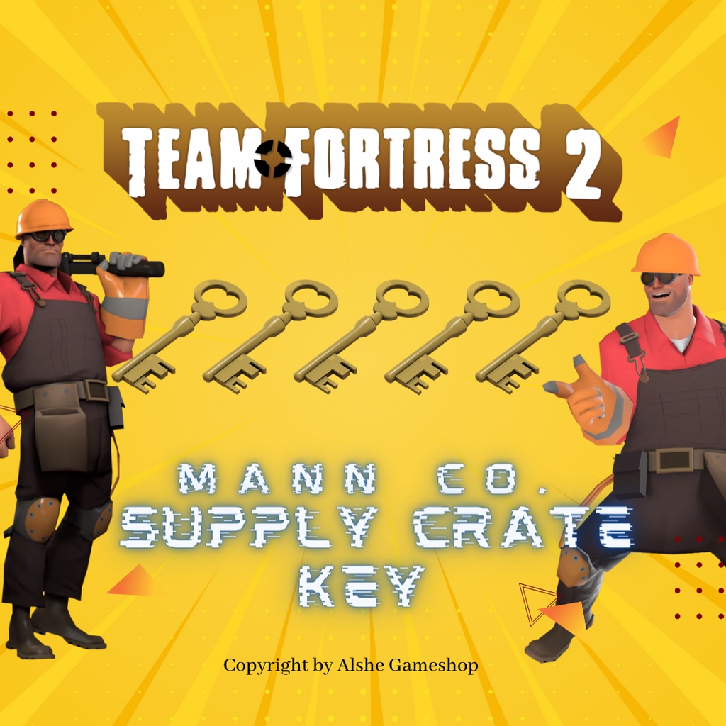 Jual Team Fortress 2 Key / TF2 Key (Mann co. Supply Crate Key) Shopee
