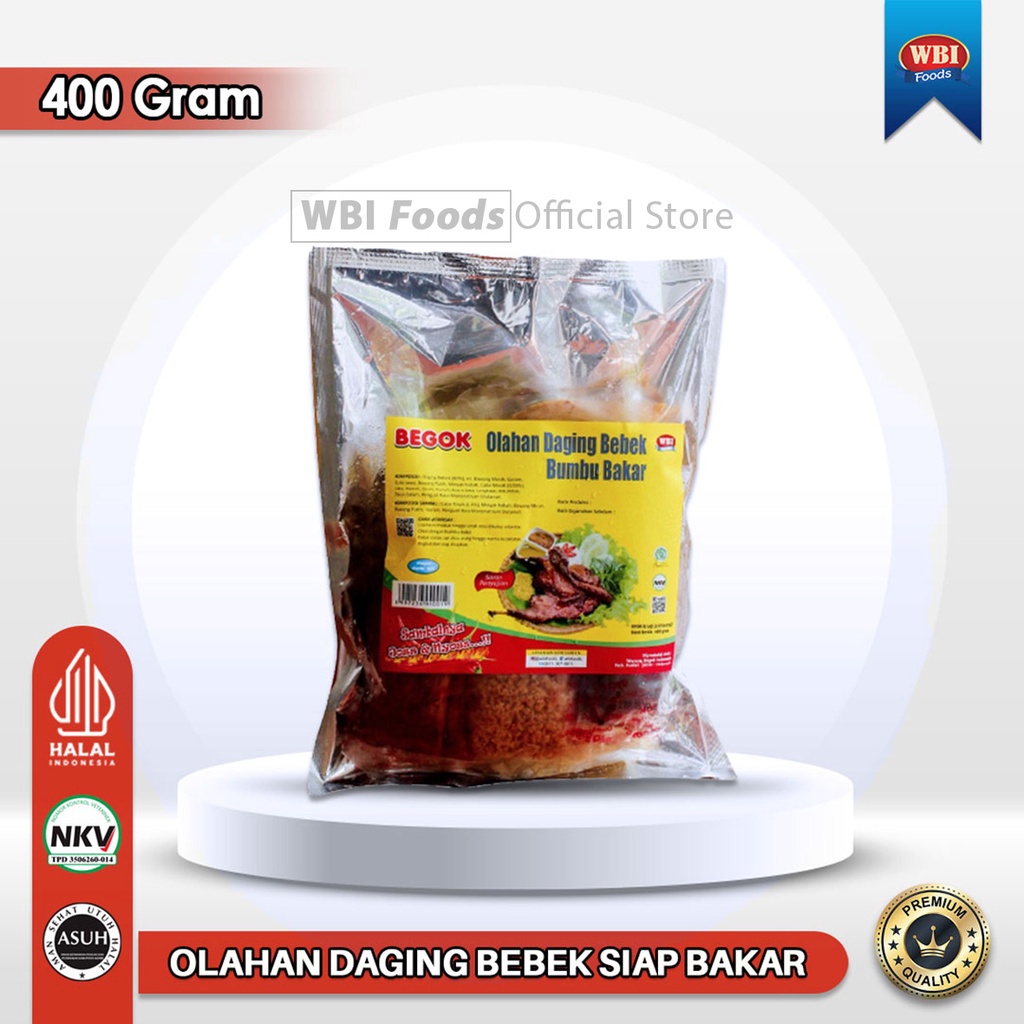 Jual BEGOK Ayam Goreng dan Bakar Utuh WBI Foods 400 gr | Shopee Indonesia