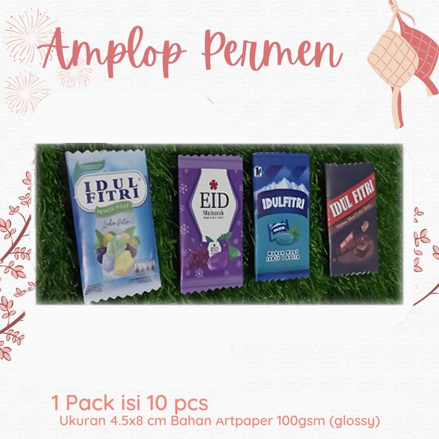 Jual AMPLOP LEBARAN THR UNIK BENTUK PERMEN [1 PACK ISI 10PCS] | Shopee ...