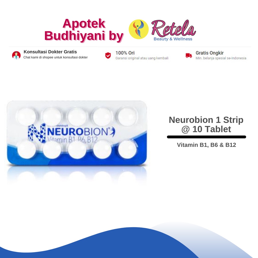 Jual Neurobion 1 Strip @ 10 Tablet / Suplemen Untuk Kekurangan Vitamin ...