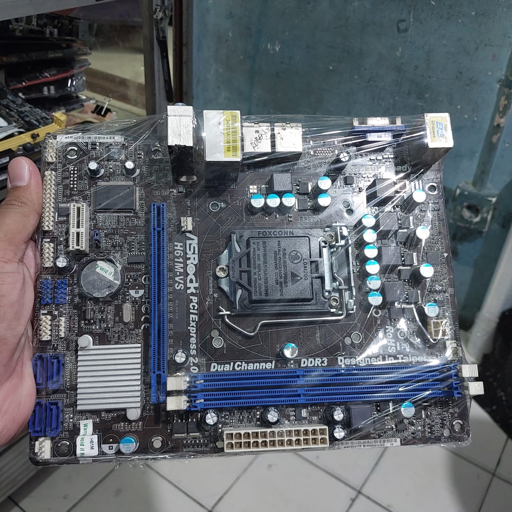 Jual MAINBOARD ASROCK H61M-VS SOKET 1155 | Shopee Indonesia
