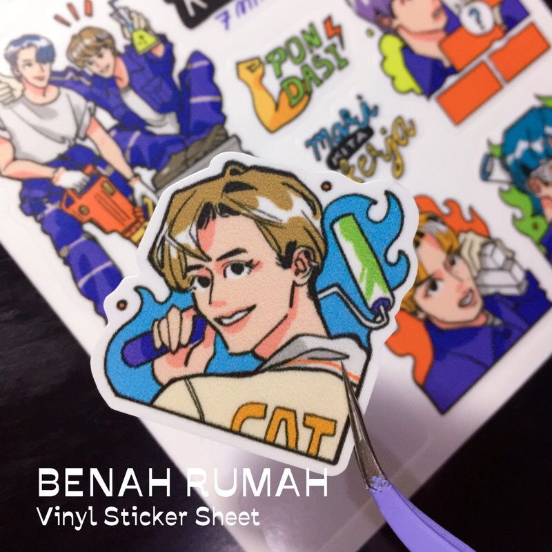 Jual BENAH RUMAH Sticker Sheet | Shopee Indonesia