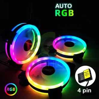 Jual FAN Casing 12cm RGB Double Ring FAN RGB Ring | Shopee Indonesia