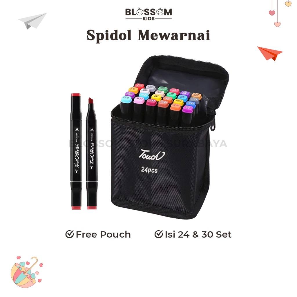 Jual Spidol Warna Spidol 2 Sisi Sketsa Spidol Gambar 3D Pen Art Marker